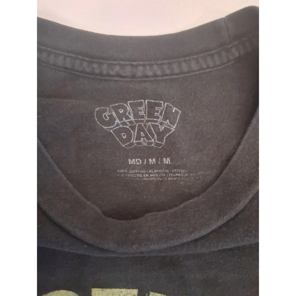 Green Day Dookie Album Cover Graphic T-Shirt Black Medium Short Sleeve Punk Rock